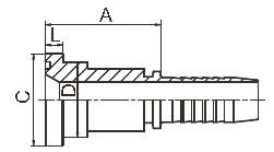 炭素鋼の油圧フランジの付属品SaeのフランジのアダプターSae J516